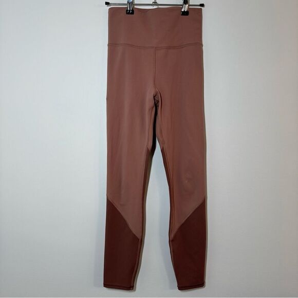 Vuori Colorblock Studio Legging Women's Small Light Terra Cotta High Rise *flaws - Picture 4 of 14